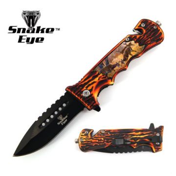 Snake Eye Tactical Wildlife Collection Spring Assist Knife SE-1084-5